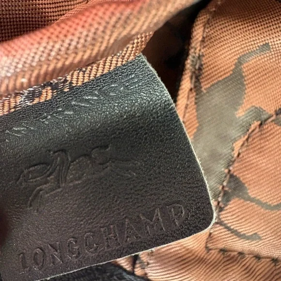 longchamp le pliage cuir medium tote - Picture 14 of 16